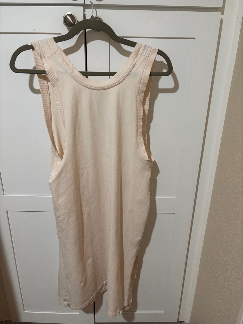 Free People Sleeveless Tank Dress in Light Blush